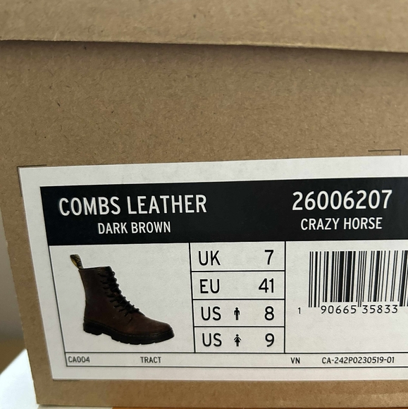 Dr.Martens combs leather boots unisex - dark brown - Picture 6 of 6